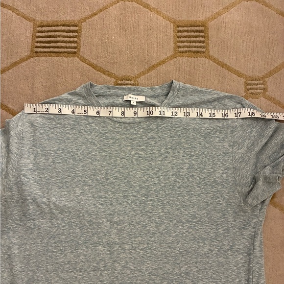 Reiss Short Sleeve Tee Light Blue Marl - Picture 6 of 9